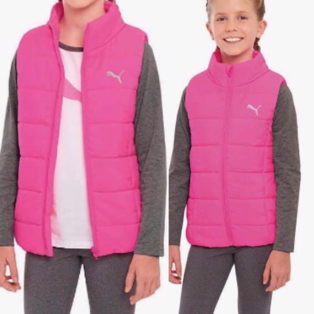 Puma Hot Pink Puffer Vest